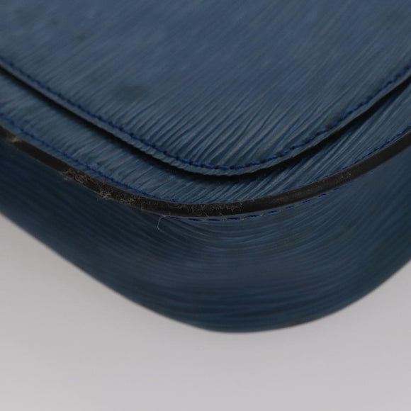 LOUIS VUITTON Epi Saint Cloud PM Shoulder Bag Blue M52195 LV Auth 109960