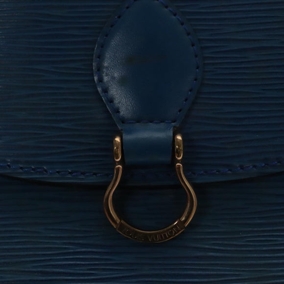 LOUIS VUITTON Epi Saint Cloud PM Shoulder Bag Blue M52195 LV Auth 109960