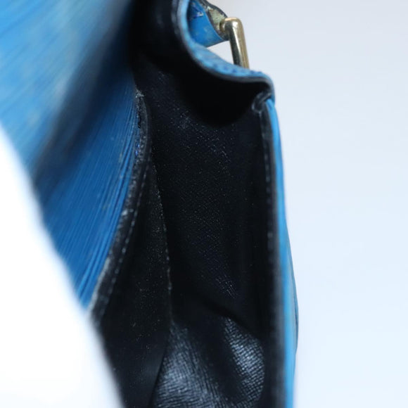 LOUIS VUITTON Epi Saint Cloud PM Shoulder Bag Blue M52195 LV Auth 109960