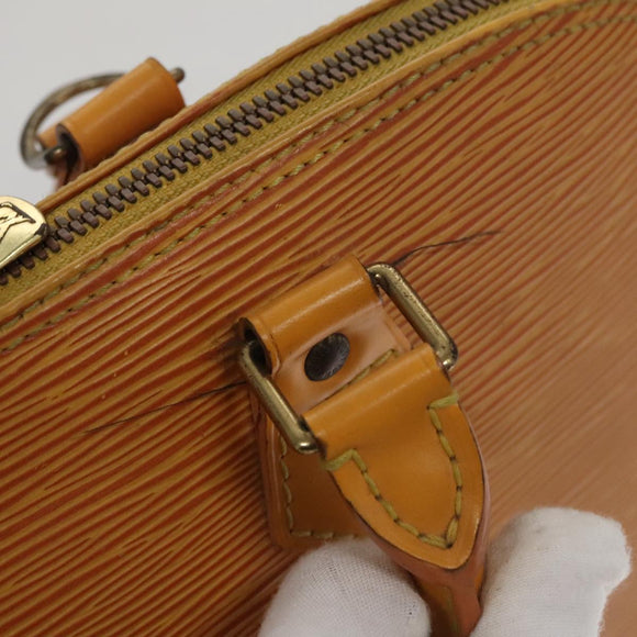 LOUIS VUITTON Epi Alma Hand Bag Yellow M52149 LV Auth 109963