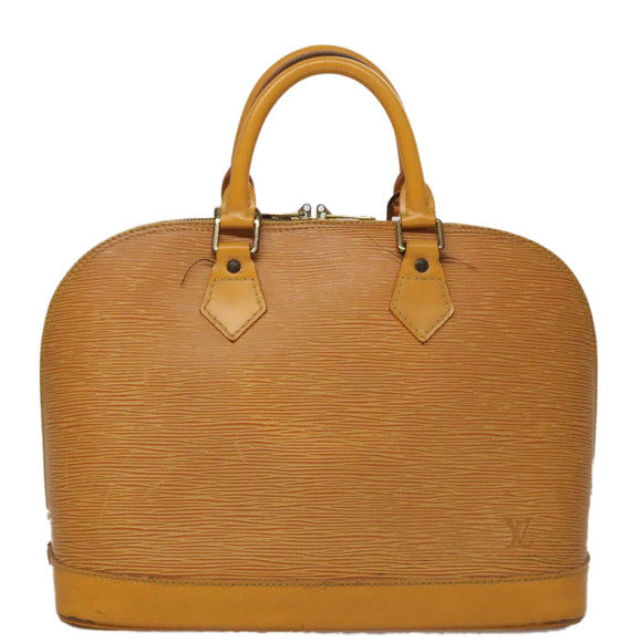 LOUIS VUITTON Epi Alma Hand Bag Yellow M52149 LV Auth 109963
