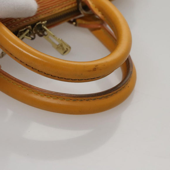 LOUIS VUITTON Epi Alma Hand Bag Yellow M52149 LV Auth 109963