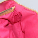 CELINE C Macadam Canvas Boogie bag Hand Bag Pink Auth 109991-19