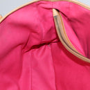 CELINE C Macadam Canvas Boogie bag Hand Bag Pink Auth 109991-22