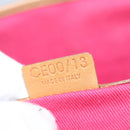 CELINE C Macadam Canvas Boogie bag Hand Bag Pink Auth 109991-12