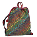 GUCCI GG Supreme Sherry Line Backpack PVC Beige Rainbow 550775 Auth 109993V-1