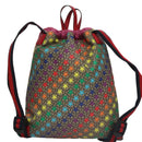 GUCCI GG Supreme Sherry Line Backpack PVC Beige Rainbow 550775 Auth 109993V-2