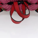 GUCCI GG Supreme Sherry Line Backpack PVC Beige Rainbow 550775 Auth 109993V-7