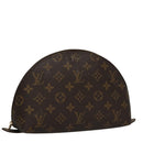 LOUIS VUITTON Monogram Trousse Demi Ronde Cosmetic Pouch M47520 LV Auth 109998-1