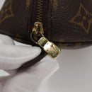 LOUIS VUITTON Monogram Trousse Demi Ronde Cosmetic Pouch M47520 LV Auth 109998-8