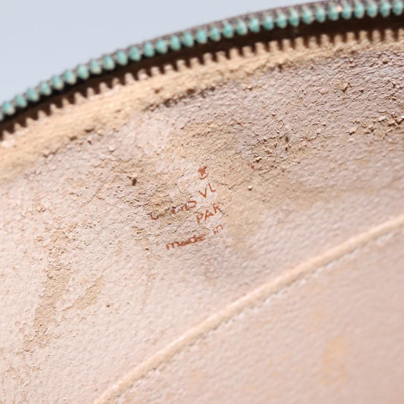 LOUIS VUITTON Monogram Trousse Demi Ronde Cosmetic Pouch M47520 LV Auth 109998