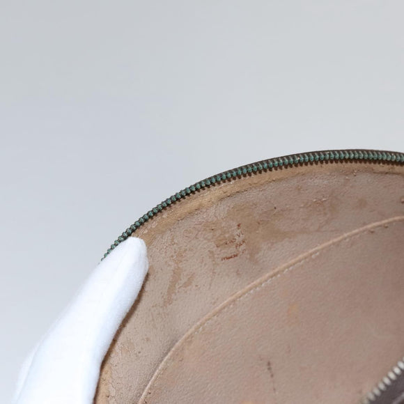 LOUIS VUITTON Monogram Trousse Demi Ronde Cosmetic Pouch M47520 LV Auth 109998