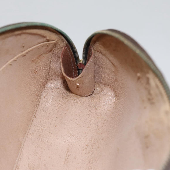 LOUIS VUITTON Monogram Trousse Demi Ronde Cosmetic Pouch M47520 LV Auth 109998