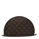 LOUIS VUITTON Monogram Trousse Demi Ronde Cosmetic Pouch M47520 LV Auth 109998-13