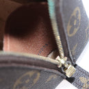 LOUIS VUITTON Monogram Trousse Demi Ronde Cosmetic Pouch M47520 LV Auth 109998-12