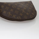 LOUIS VUITTON Monogram Trousse Demi Ronde Cosmetic Pouch M47520 LV Auth 109998-5
