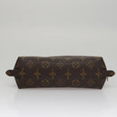 LOUIS VUITTON Monogram Trousse Demi Ronde Cosmetic Pouch M47520 LV Auth 109998-6