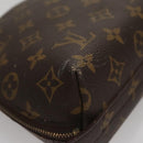 LOUIS VUITTON Monogram Trousse Demi Ronde Cosmetic Pouch M47520 LV Auth 109998-7
