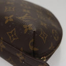 LOUIS VUITTON Monogram Trousse Demi Ronde Cosmetic Pouch M47520 LV Auth 109998-14