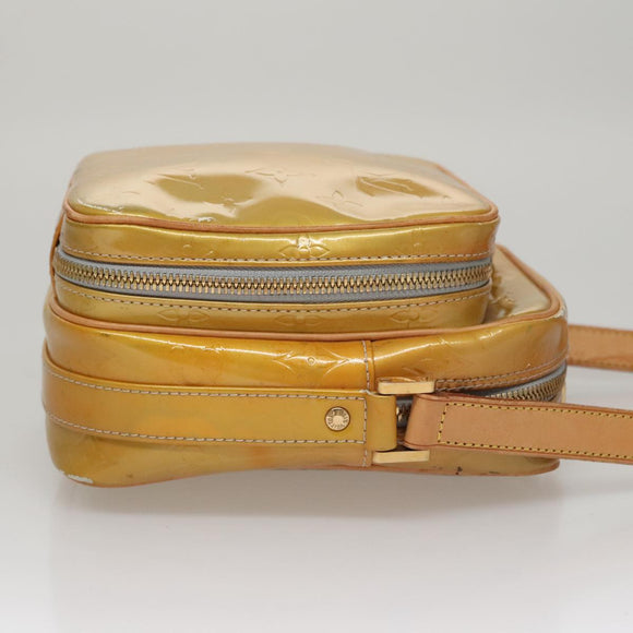 LOUIS VUITTON Monogram Vernis Wooster Shoulder Bag Gris M91036 LV Auth 110001