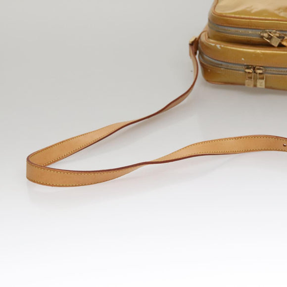 LOUIS VUITTON Monogram Vernis Wooster Shoulder Bag Gris M91036 LV Auth 110001