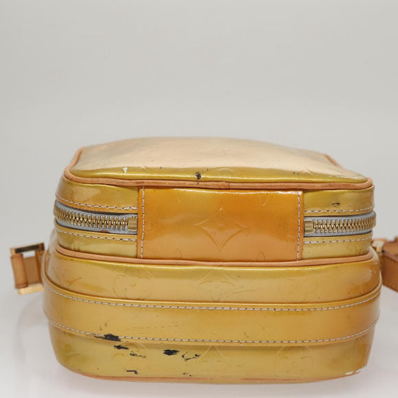 LOUIS VUITTON Monogram Vernis Wooster Shoulder Bag Gris M91036 LV Auth 110001