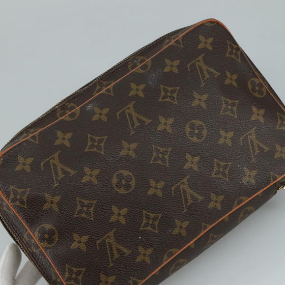 LOUIS VUITTON Monogram Trousse Boite Cosmetic Pouch M47640 LV Auth 110007