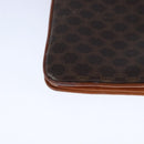 CELINE Macadam Canvas Shoulder Bag PVC Leather Brown Auth 110008-16