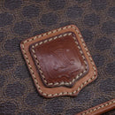 CELINE Macadam Canvas Shoulder Bag PVC Leather Brown Auth 110008-18