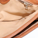 CELINE Macadam Canvas Shoulder Bag PVC Leather Brown Auth 110008-21