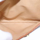 CELINE Macadam Canvas Shoulder Bag PVC Leather Brown Auth 110008-23