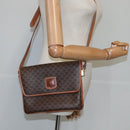 CELINE Macadam Canvas Shoulder Bag PVC Leather Brown Auth 110008-24