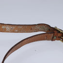 CELINE Macadam Canvas Shoulder Bag PVC Leather Brown Auth 110008-8