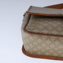 CELINE Macadam Canvas Circle Shoulder Bag Beige Auth 110010-14