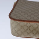 CELINE Macadam Canvas Circle Shoulder Bag Beige Auth 110010-16