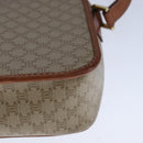 CELINE Macadam Canvas Circle Shoulder Bag Beige Auth 110010-17