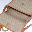 CELINE Macadam Canvas Circle Shoulder Bag Beige Auth 110010-18