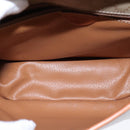 CELINE Macadam Canvas Circle Shoulder Bag Beige Auth 110010-10