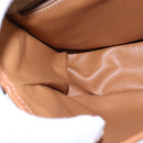 CELINE Macadam Canvas Circle Shoulder Bag Beige Auth 110010-20