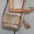 CELINE Macadam Canvas Circle Shoulder Bag Beige Auth 110010-21