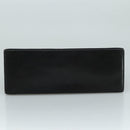 Salvatore Ferragamo Gancini Hand Bag Leather Black Gold Auth 110014-5