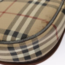 Burberrys Nova Check Shoulder Bag PVC Leather Beige Auth 110021-15