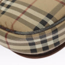 Burberrys Nova Check Shoulder Bag PVC Leather Beige Auth 110021-16