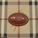 Burberrys Nova Check Shoulder Bag PVC Leather Beige Auth 110021-17