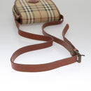 Burberrys Nova Check Shoulder Bag PVC Leather Beige Auth 110021-7