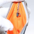 LOUIS VUITTON Monogram satellite Porte Cles Charm Silver MP2217 LV Auth 110058-19