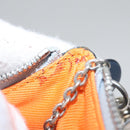 LOUIS VUITTON Monogram satellite Porte Cles Charm Silver MP2217 LV Auth 110058-10