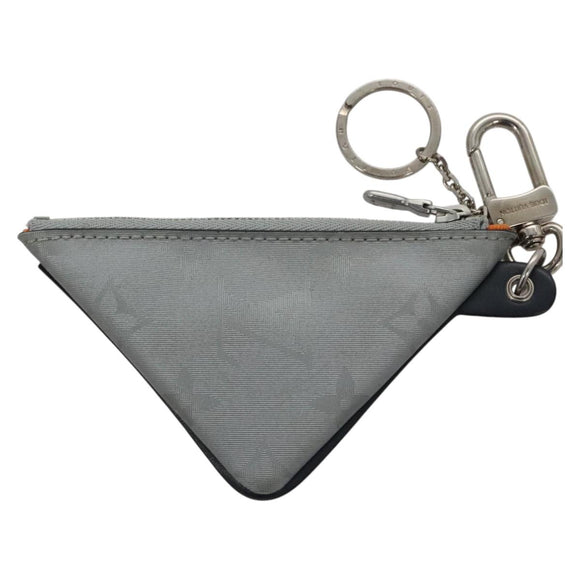 LOUIS VUITTON Monogram satellite Porte Cles Charm Silver MP2217 LV Auth 110058