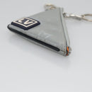 LOUIS VUITTON Monogram satellite Porte Cles Charm Silver MP2217 LV Auth 110058-3