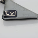 LOUIS VUITTON Monogram satellite Porte Cles Charm Silver MP2217 LV Auth 110058-15